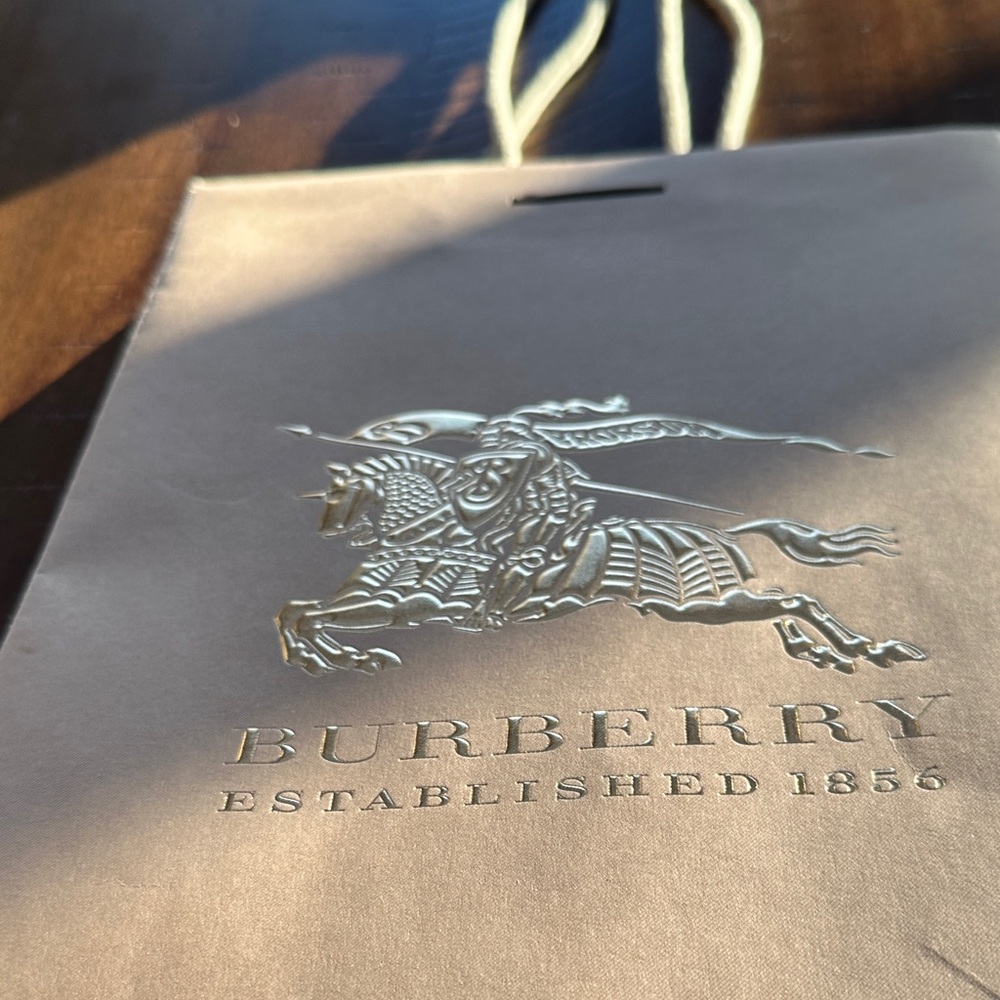 Burberry Beige Gift Bag